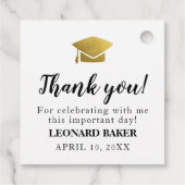 Abenteuer beginnt Abschluss Geschenkanhänger (Rückseite)