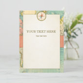 Abenteuer beginnt Baby Duschkarte Tafelschild Einladung (Stehend Vorderseite)