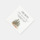Abenteuer Beginnt Baby Shower Serviette (Ecke)