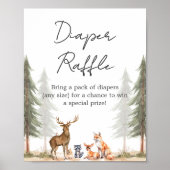 Abenteuer Beginnt Baby Shower Windel Raffel Schild (Vorne)