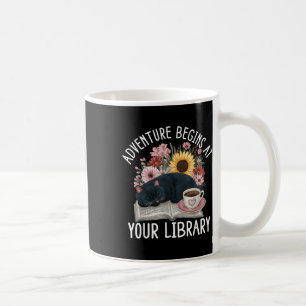 Abenteuer beginnt bei der Summer Reading 20 Kaffeetasse