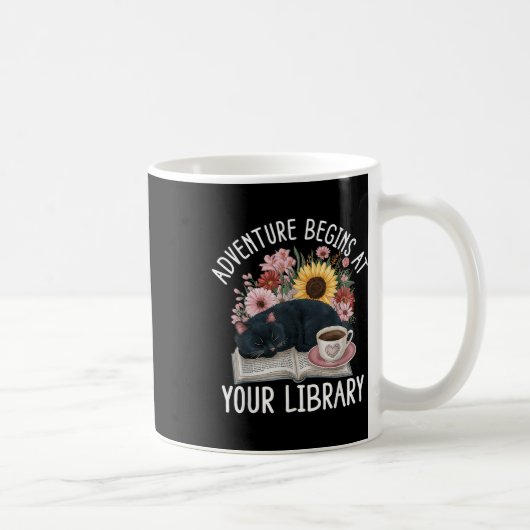Abenteuer beginnt bei der Summer Reading 20 Kaffeetasse (Rechts)