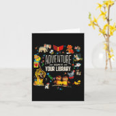 Abenteuer beginnt bei der Summer Reading 20 Karte (Gelbe Blume)