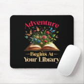 Abenteuer beginnt bei der Summer Reading 20 Mousepad (Mit Mouse)