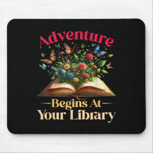 Abenteuer beginnt bei der Summer Reading 20 Mousepad