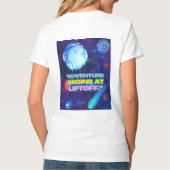 Abenteuer beginnt bei einem isolierten Schuster T-Shirt (Rückseite)