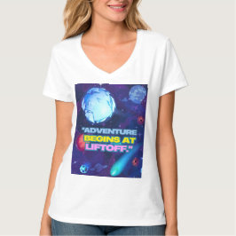 Abenteuer beginnt bei einem isolierten Schuster T-Shirt