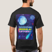 Abenteuer beginnt bei einem isolierten Schuster T-Shirt (Rückseite)