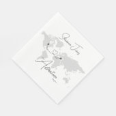 Abenteuer beginnt College-Abschlussfeier Serviette (Ecke)