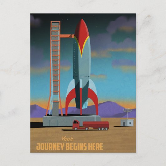 Abenteuer beginnt hier postkarte (Vorderseite)