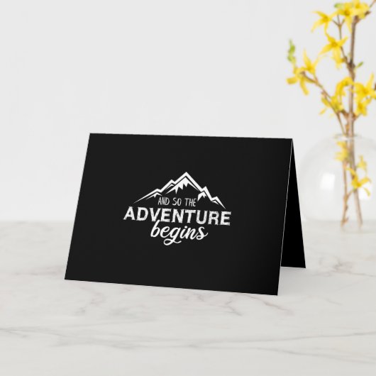 Abenteuer beginnt karte (Gelbe Blume)