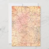 Abenteuer beginnt Reisen Pink Baby Dusche by Mail Einladung (Rückseite)