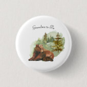 Abenteuer beginnt Rustikale Bären Button (Vorderseite)