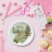 Abenteuer beginnt Rustikales Hirsch Pappteller (Party)