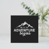 Abenteuer beginnt save the date (Stehend Vorderseite)