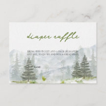 Abenteuer beginnt Wald-Windeln-Raffle