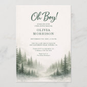Abenteuer beginnt Waldtiere Baby Shower Einladung (Vorderseite)