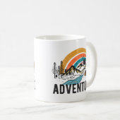 Abenteuer Berg Camping suchen Kaffeetasse (VorderseiteRechts)