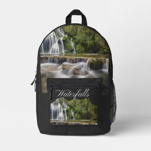 Abenteuer Bergsee Bedruckter Rucksack (Vorderseite)