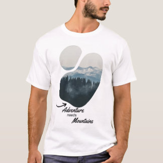 Abenteuer braucht Berge, Naturforscher T-Shirt