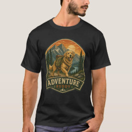 Abenteuer-Buddy-Berghund-Outdoor-Design T-Shirt