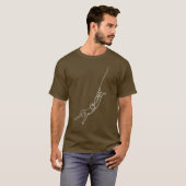 Abenteuer-Bungee-Jumper mit anpassbarem Text  T-Shirt (Vorne ganz)