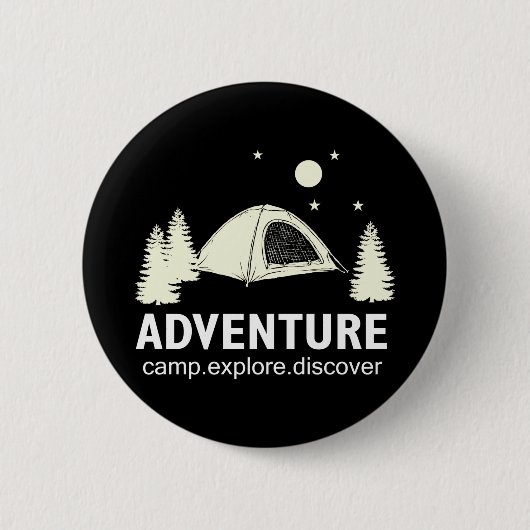 Abenteuer Camp Entdecken und entdecken Button (Vorderseite)