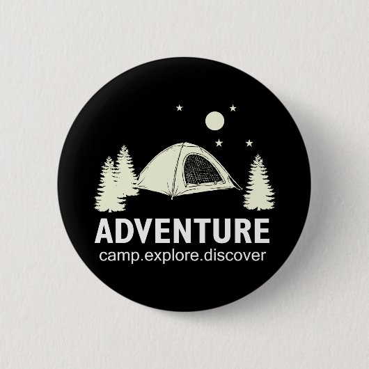Abenteuer-Camp: Erkunden und Entdecken Button (Vorderseite)
