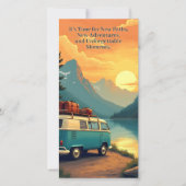 Abenteuer-Camper-Berg-Sonnenuntergangs-Szene im Ru (Vorderseite)