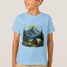 Abenteuer Camping Natur Berge T-Shirt
