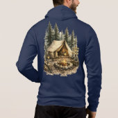 Abenteuer-Camping-Trip Junggesellenabschied Rustik Hoodie (Rückseite)