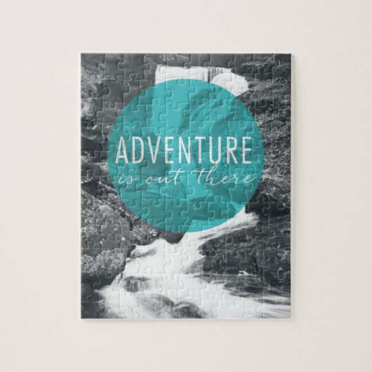 Abenteuer der Fluss-| ist dort draussen Zitat Puzzle (Vertikal)