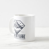 Abenteuer der modernen geometrischen Natur Kaffeetasse (Vorderseite Links)