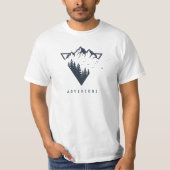 Abenteuer der modernen geometrischen Natur T-Shirt (Vorderseite)