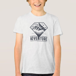 Abenteuer der modernen geometrischen Natur Tri-Blend Shirt