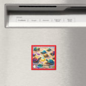"Abenteuer der Schildkröten am Meer" Magnet (In Situ (Geschirrspüler))