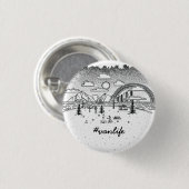 Abenteuer des Van Life #vanlife Spaß-Sommers im Button (Vorne & Hinten)