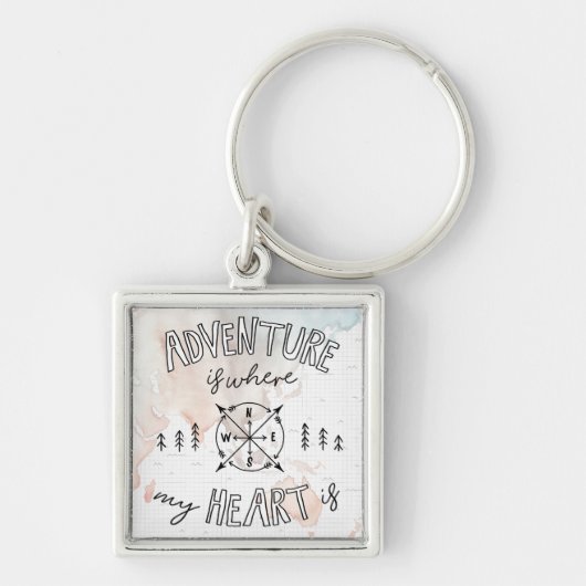 Abenteuer des Weltreisend-| ist-, wo mein Herz ist Schlüsselanhänger (Vorne)
