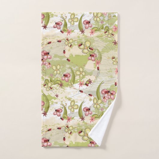 Abenteuer Ditsy Ladybirds Badhandtuch Set (Handtuch)