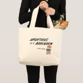 Abenteuer eines Buchwurms Jumbo Stoffbeutel (Vorderseite (Produkt))