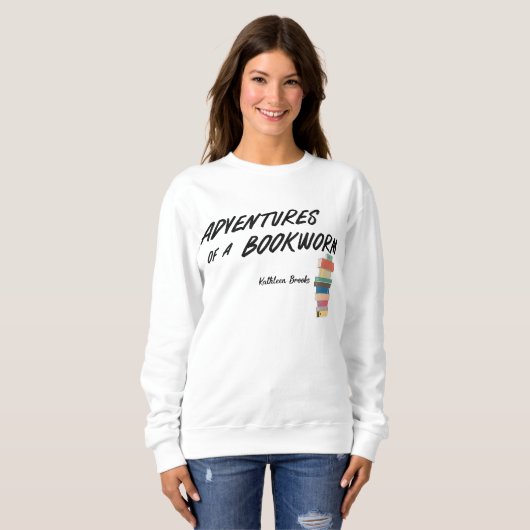 Abenteuer eines Buchwurms Sweatshirt (Vorne ganz)