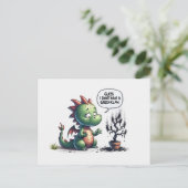 Abenteuer eines kleinen Drachen Postkarte (Stehend Vorderseite)