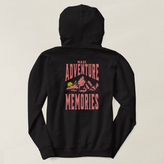 Abenteuer-Erinnerungen Hoodie (Design Rückseite)
