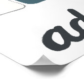 Abenteuer Erlebnis Camping Truck Camper Art Poster (Ecke)