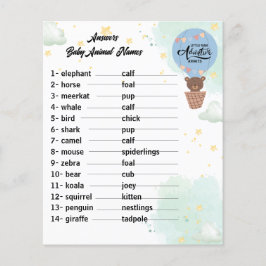 Abenteuer erwartet Bärenspass Baby Antworten Tiers