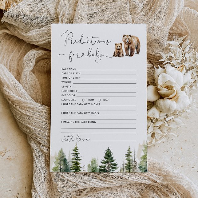 Abenteuer erwartet Bärenvorhersagen für das Baby (Von Creator hochgeladen)