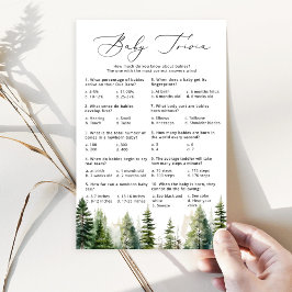 Abenteuer erwartet das Baby-Trivialspiel "Wald"