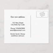 Abenteuer erwartet das neue ankündigungspostkarte (Rückseite)