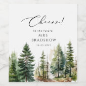 Abenteuer erwartet das rustikale Brautparty des Wa Weinetikett (Einzelnes Label)