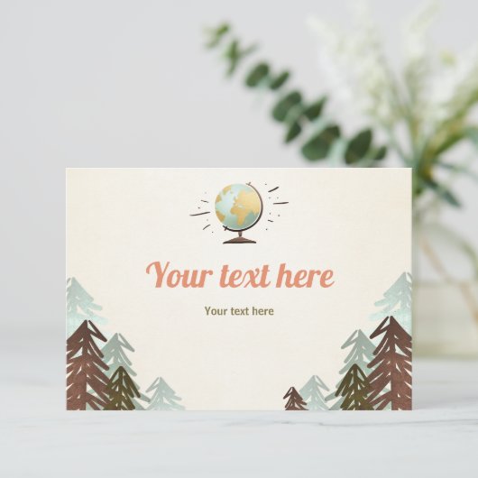 Abenteuer erwartet Einlegen Karte UAWG Book Card R (Stehend Vorderseite)